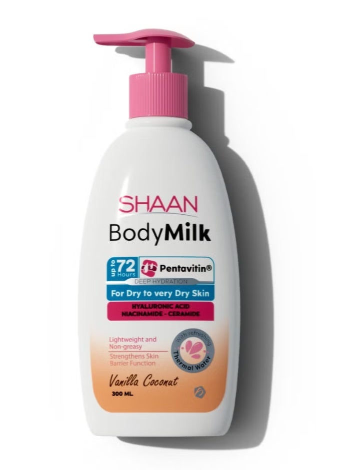 Shaan Body Milk Vanilla Coconut 300 ml - Image 1